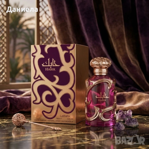 Луксозен дамски аромат Lattafa Habik For Women - Елегантен парфюм с нотки на круша, жасмин и мускус