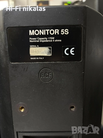 стерео мониторни тонколони RCF 5" MONITOR 5S, снимка 5 - Тонколони - 52710311