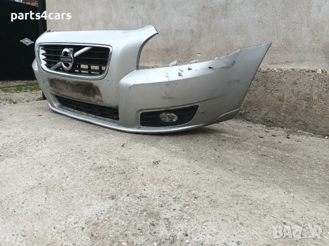 предна броня за волво с40 в50 фейслифт 07-12 с маска решетки лед халогени VOLVO S40 V50 , снимка 3 - Части - 54117775
