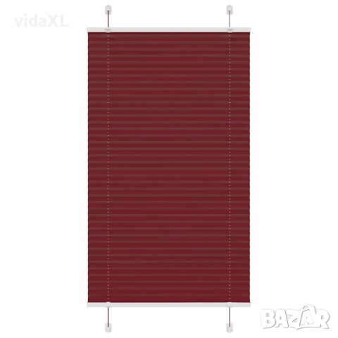 vidaXL Плисирана щора Бордо червено 70x150 cm Ширина на плата 69,4 cm(SKU:4015239), снимка 1