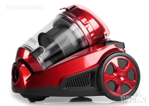 Прахосмукачка без торба Royalty Line RL-BSCM1400.60, 850W, 3 литра, HEPA филтър, Циклон, Червен, снимка 10 - Прахосмукачки - 51737310