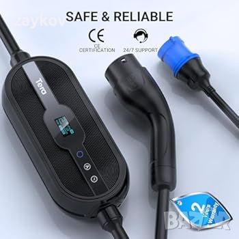 Tera Smart Portable EV Charger 7.6kW Type 2 EV Charger CE & TÜV 32A 240V APP WiFi Bluetooth, снимка 4 - Друга електроника - 46503395