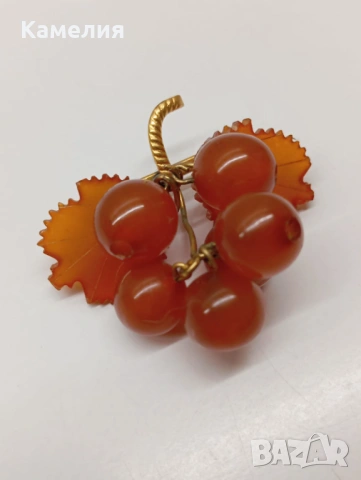 Брошка, кехлибар , снимка 3 - Други - 53520900