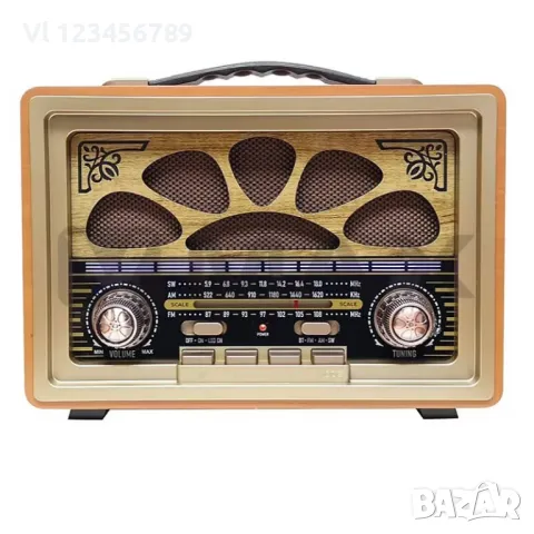 Ретро радио  с FM, AM и SW3, MP3, Bt -  Мeier M-2022, снимка 1 - Bluetooth тонколони - 48573072