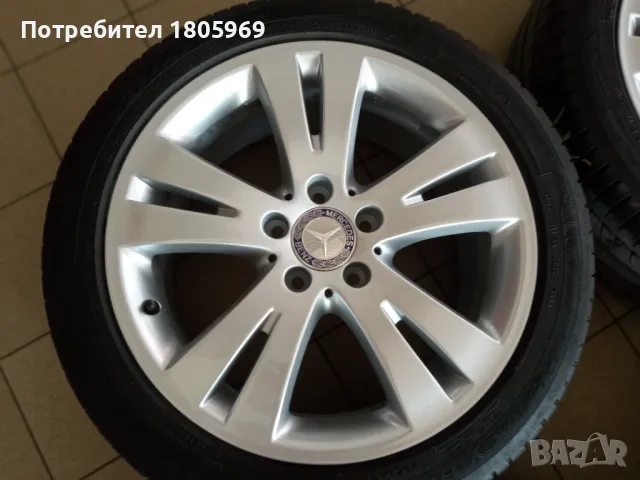 4бр. ал. джанти Mercedes (оригинални) 5x112 , 7,5x17 , ET47, снимка 2 - Гуми и джанти - 46904157