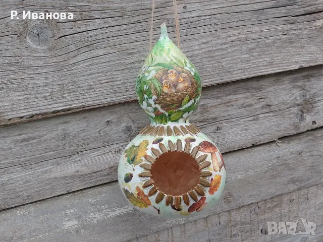 Къщичка за птици-кратуна, снимка 5 - За птици - 49975852