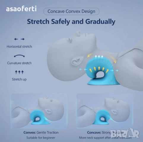 💆 Ортопедичен Уред за Врат – Коректор на Шийни Прешлени (8 мин дневно), снимка 4 - Масажори - 52791701