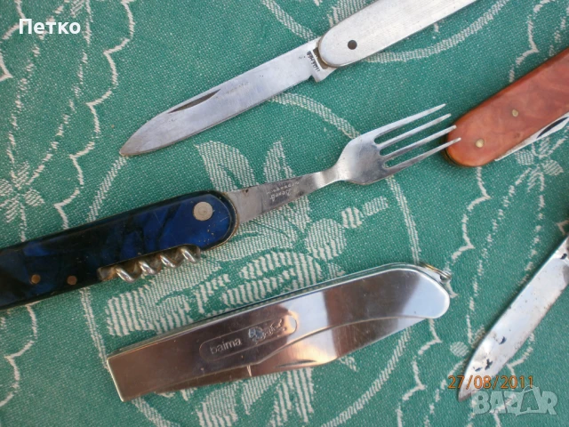 Стари сгъваеми  ножове, снимка 7 - Антикварни и старинни предмети - 51168439