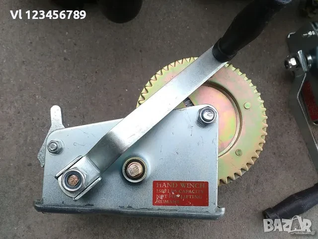 Ръчна лебедка 1200LB с 10м стоманено въже,, снимка 5 - Други инструменти - 50687269