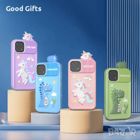 Детски смарт телефон P1 Plus с игри и двойна камера – 2.8″ IPS дисплей, 8GB памет и силиконов калъф, снимка 2 - Други - 52936133