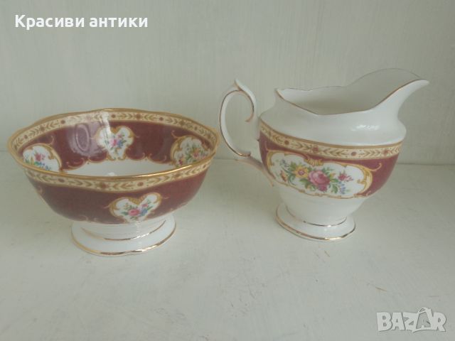 Royal Albert Lady Hamilton, колекционерски сет захарница и латиера, снимка 4 - Колекции - 46683787