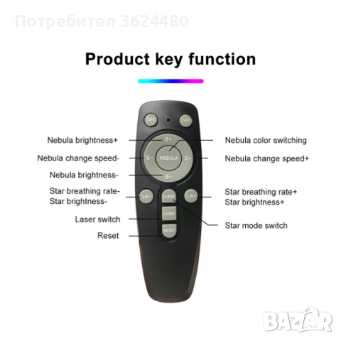 Нощна лампа астронавт 3854, снимка 5 - Детски нощни лампи - 52566571