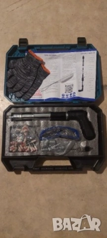 Нов пистолет за забиване на пирони По-качествен модел, дърво, метал, бетон, Пълен комплект+50 пирона, снимка 11 - Други инструменти - 54152284