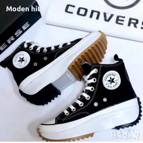 Converse дамски кецове висок клас реплика, снимка 4 - Кецове - 49212033