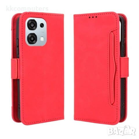 Кожен Калъф Портфейл за Oppo A6 Pro 5G / 4G - Свалящ се държач, Двоен магнит, 5 цвята, снимка 3 - Калъфи, кейсове - 54292718