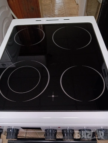 Като нова тясна 50см свободно стояща печка с керамичен плот с 2 години гаранция!, снимка 7 - Печки, фурни - 53398625