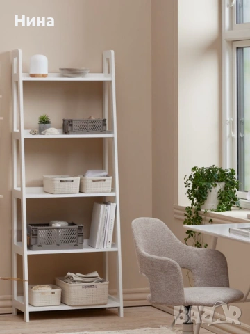 Етажерка HERNING 5 рафта бяла