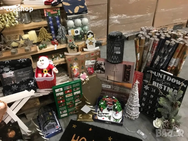 Палети с ЧИСТО НОВА НОВОГОДИШНА СТОКА! Продават се само на ЕДРО!, снимка 6 - Други стоки за дома - 51915065