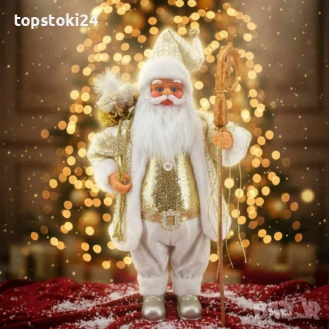Златният Дядо Коледа – мигновено празнично настроение у дома!, снимка 3 - Други стоки за дома - 52366689