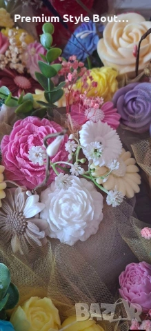 букет от соеви свещи , снимка 15 - Декорация за дома - 54004913