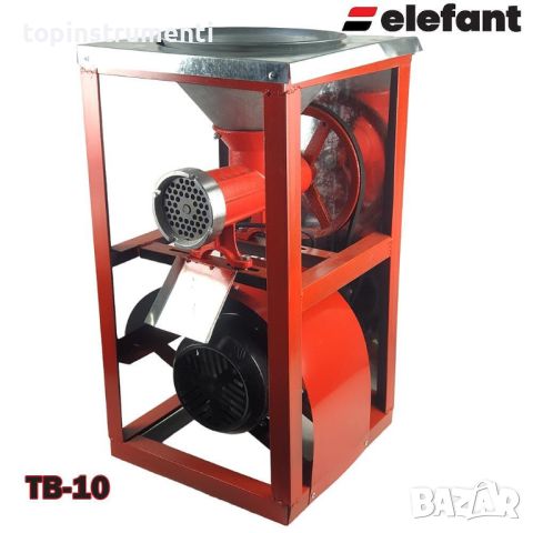 Месомелачка електрическа 1500W, Elefant TB-10, 300 кг/час с INOX тава