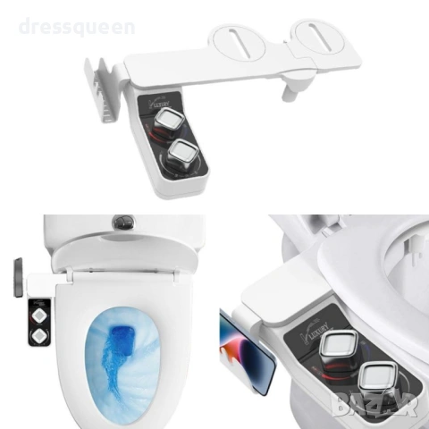 4675 Универсален Биде Накрайник със Смесител за Топла/Студена Вода и Самопочистващи се Дюзи, снимка 5 - Други стоки за дома - 53824009