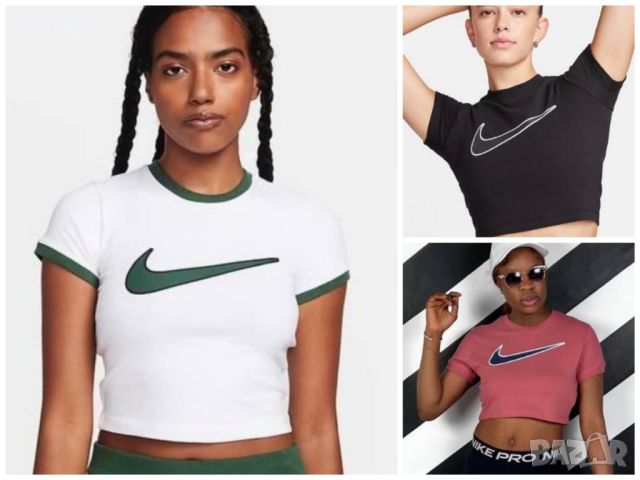 Nike Women's Cropped, Дамска тениска T-Shirt, снимка 10 - Тениски - 46155487