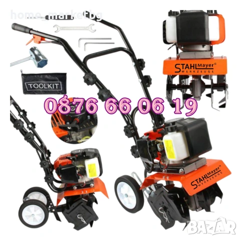 Бензинова мотофреза 74 куб, бензинов мотокултиватор