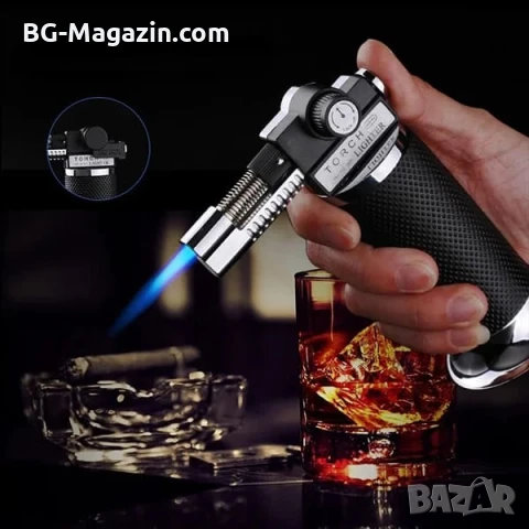 Мощна професионална газова горелка за запояване барбекю злато сребро мед запалка готвене наргиле, снимка 3 - Запалки - 51050113