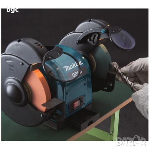 Шмиргел Makita GB801, 550 W, Диаметър на шлифовъчния диск 205 мм, 2850 RPM, Дебелина на диска 19 мм , снимка 2 - Други инструменти - 50549039