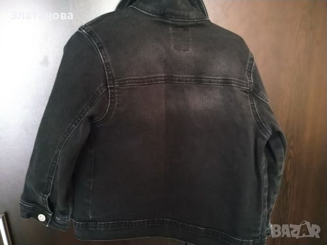 Дънково черно яке, снимка 2 - Детски якета и елеци - 45343852
