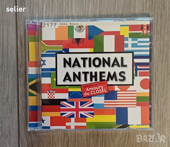 Оригинален диск с химните на 61 държави: Amaury Du Closel ‎– National Anthems Издание 🇫🇷 FRANCE 20