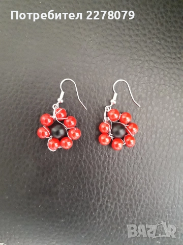 Обеци от полускъпоценни камъни - ръчна изработка, снимка 12 - Обеци - 44764262