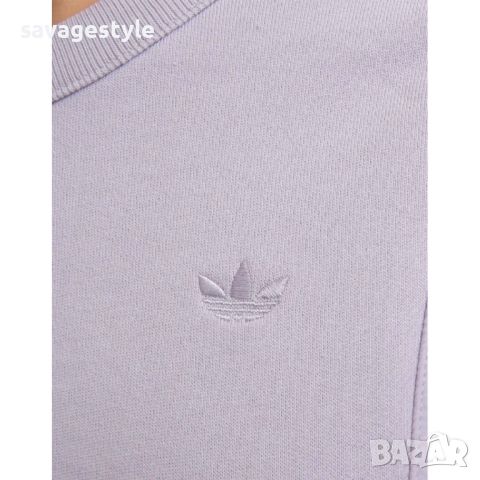 Дамска блуза ADIDAS Originals Embroidered Logo Crew Neck Sweatshirt Purple, снимка 4 - Блузи с дълъг ръкав и пуловери - 46685675