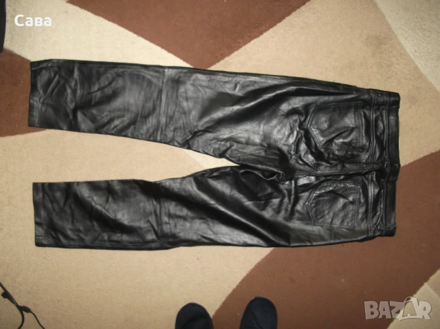 Кожен панталон WOODPECKER  мъжки,М-Л, снимка 2 - Панталони - 54183844