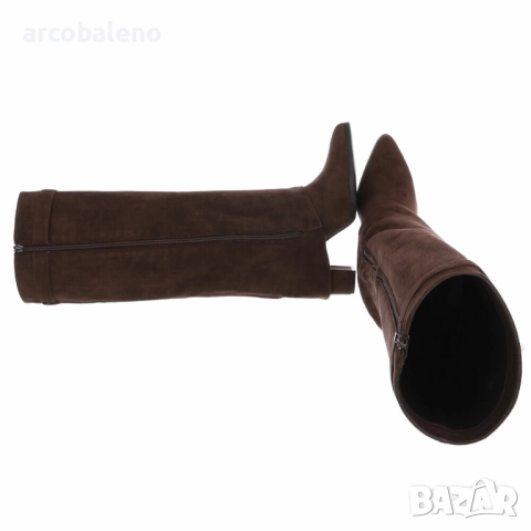 Дамски велурени ботуши на висок ток, 4цвята , снимка 16 - Дамски ботуши - 51926045