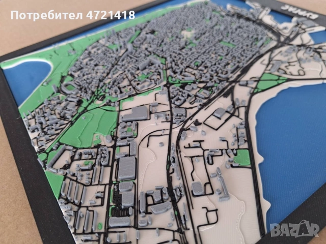 Бургас на длан! 3D декоративен макет – Уникален декор!, снимка 4 - Декорация за дома - 54026015