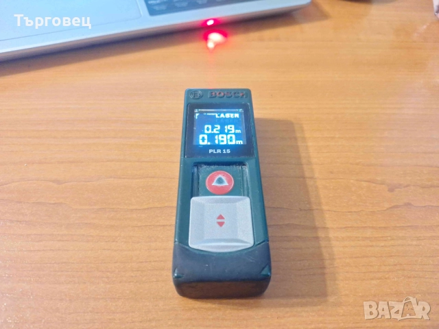 Използвана Лазерна ролетка BOSCH PLR 15, снимка 8 - Други инструменти - 52881614