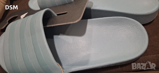 нови джапанки Adidas ADILETTE AQUA  42/43/44  -  чехли - сини/зелени/сиви, снимка 8 - Джапанки - 51041714