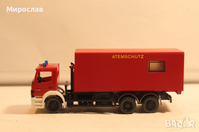 WIKING H0 1/87 МERCEDES ATEGO КАМИОН ПОЖАРНА МОДЕЛ КОЛИЧКА