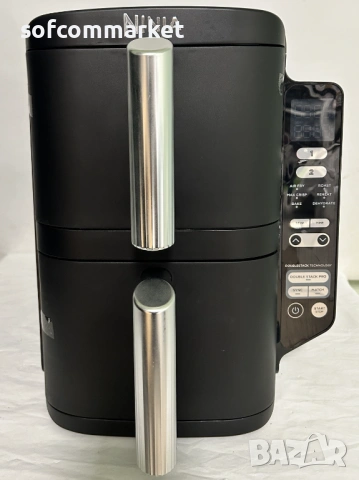 НОВ Ninja Double Stack SL300EU – Вертикален Air Fryer (7.6L) + 6 м. Гаранция