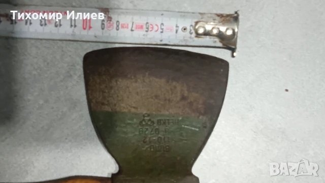 Стара брадва- топор Helko, снимка 3 - Антикварни и старинни предмети - 50690901