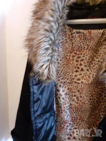 Зимно яке с кожена яка! , снимка 7 - Якета - 53514873