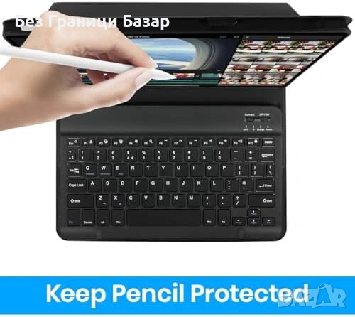 Нов Калъф клавиатура за Lenovo Idea Tab 11 2025 TB-336FU UK черен кейс, снимка 8 - Друга електроника - 53681405