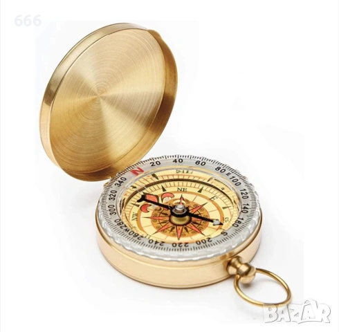Навигационен компас, светещ метален компас, малки размери, за къмпинг, ориентиране, дейности на откр