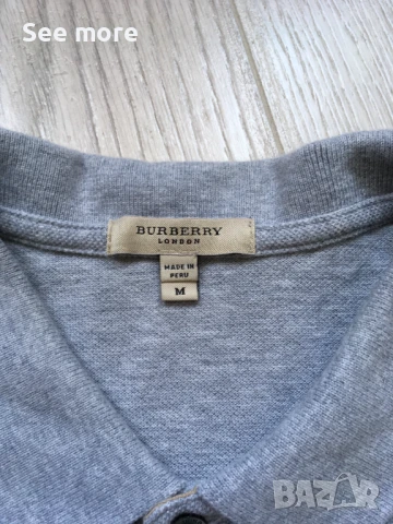  BURBERRY оригинална мъжка тениска М, снимка 5 - Тениски - 51426305