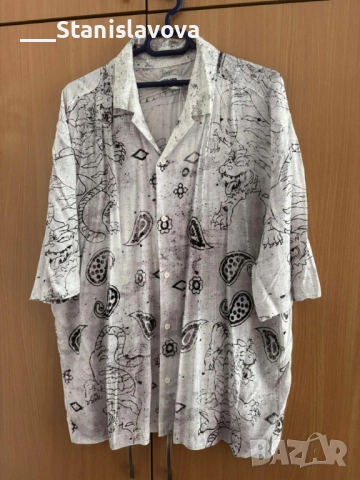 Мъжка риза с къс ръкав 