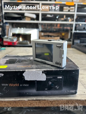 Фотоапарат Samsung L74 WIde Бял, без батерия, снимка 3 - Фотоапарати - 53159767