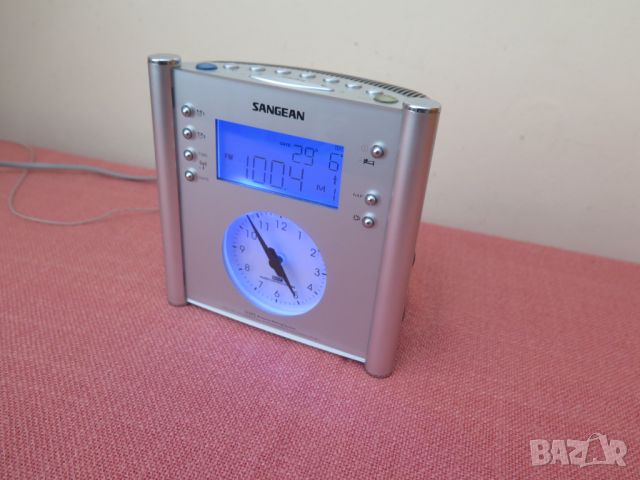 Sangean RCR-1 AM/FM Atomic Clock Digital Analog Clock Radio, снимка 13 - Радиокасетофони, транзистори - 46408491