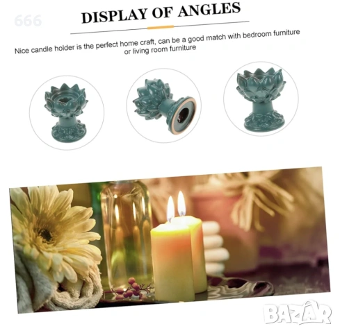 Свещник Лотос, снимка 6 - Други стоки за дома - 54005454